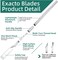 Rotary Cutter Set, Rotary Cutter for Fabric, 40 Pcs Fabric Cutter Wheel Kit, with A4 Gridded Cutting Mat, 1 Craft Knife, Steel Rule, 2 Different Models Exacto Knifefor Sewing, Quilting, Crafts Fabric